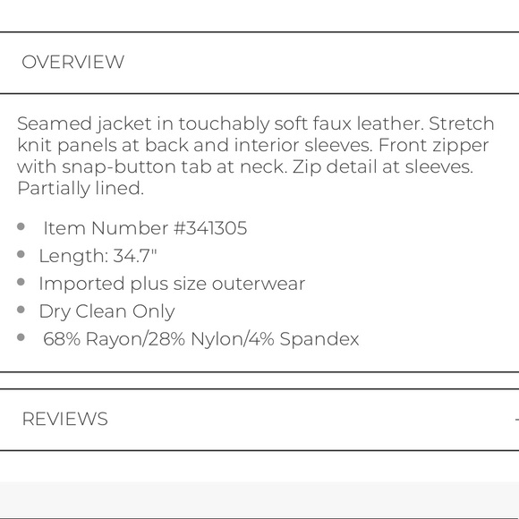 💙📦🆕LB Faux Leather Jacket - Picture 3 of 3